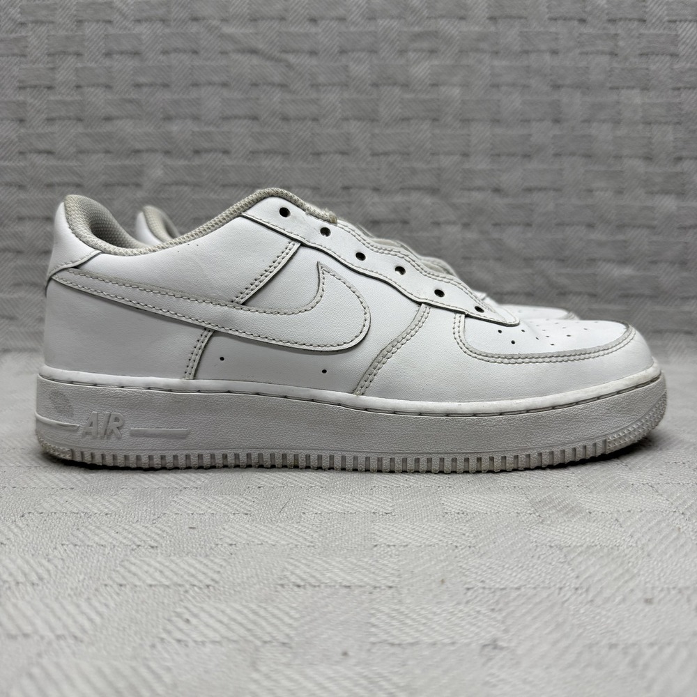 Nike Air Force 1‎ Shoes Youth Size 7 White Leather Low Top FV5951-111